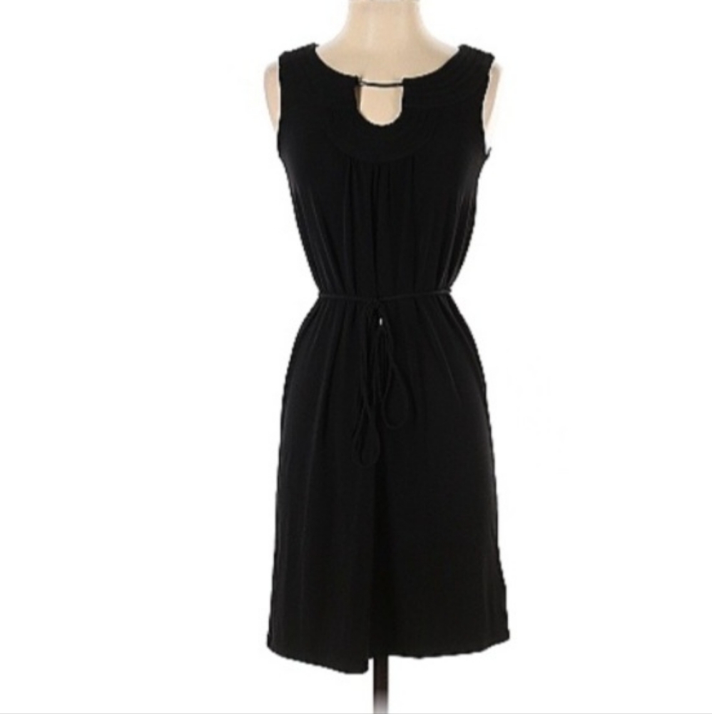 Boho style black dress